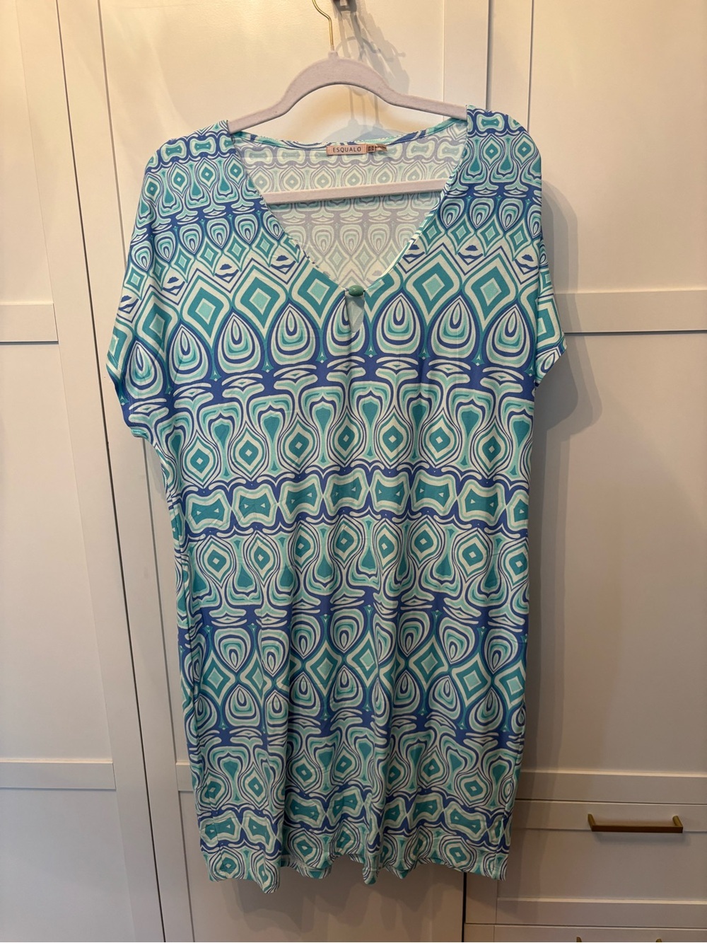 Lilly Pulitzer Blue & Teal Geometric dress